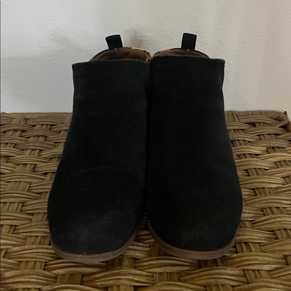 Toms Men's Plaid Boots - Black and Cream